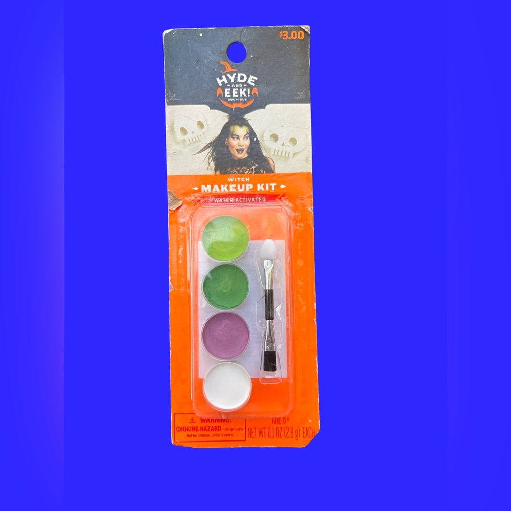 Witch Makeup Kit - Green, Purple, White